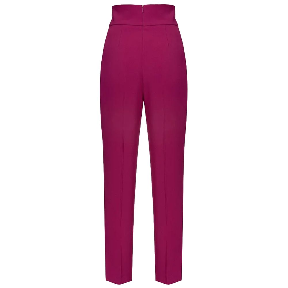 PINKO Purple Polyester Jeans &amp; Pant