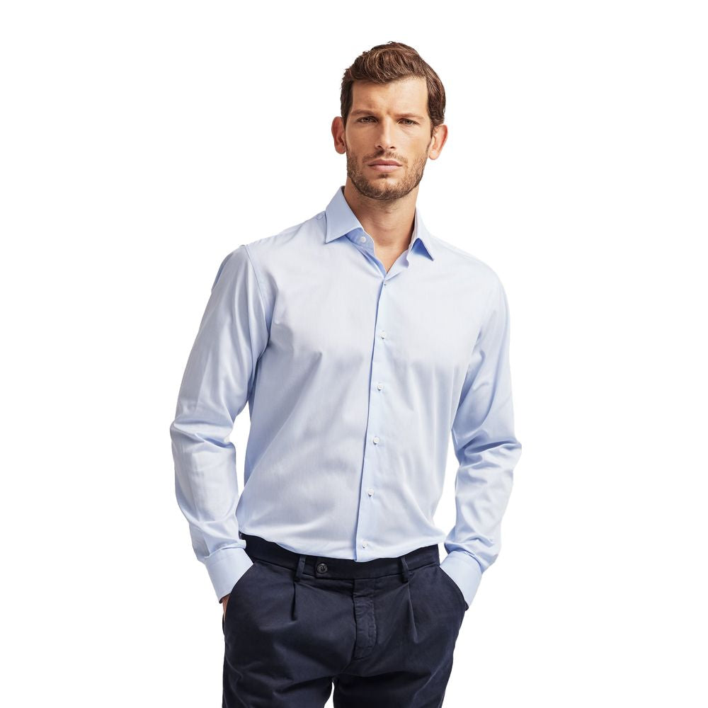 Ballantyne Elegant Light Blue Cotton Men&