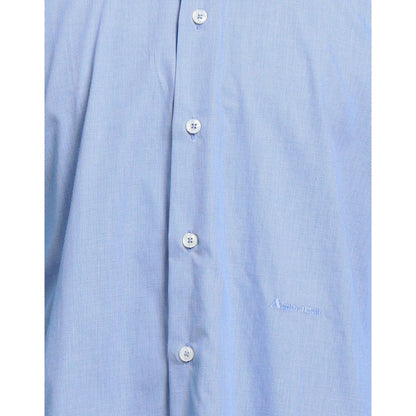 Aquascutum Elegant Light Blue Cotton Shirt