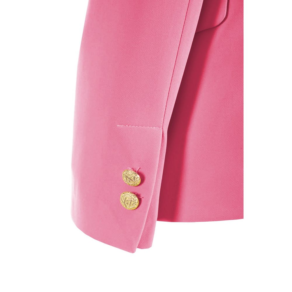 Yes Zee Pink Polyester Women Blazer