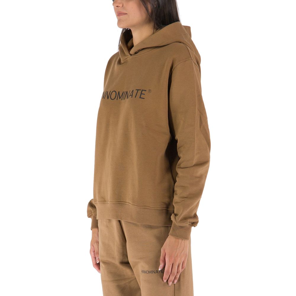 Hinnominate Chic Long-Sleeved Cotton Hoodie with Logo Print