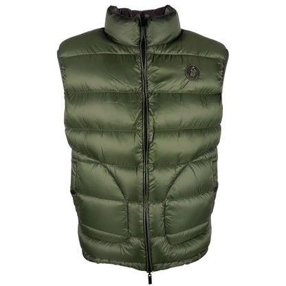 Centogrammi Chic Reversible Green &amp; Grey Duck Down Vest