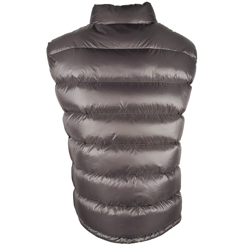 Centogrammi Chic Reversible Green &amp; Grey Duck Down Vest