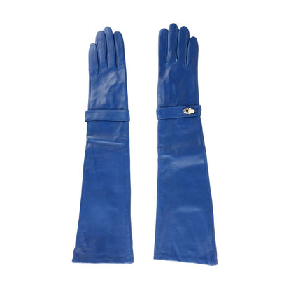 Cavalli Class Blue Lambskin Women Glove