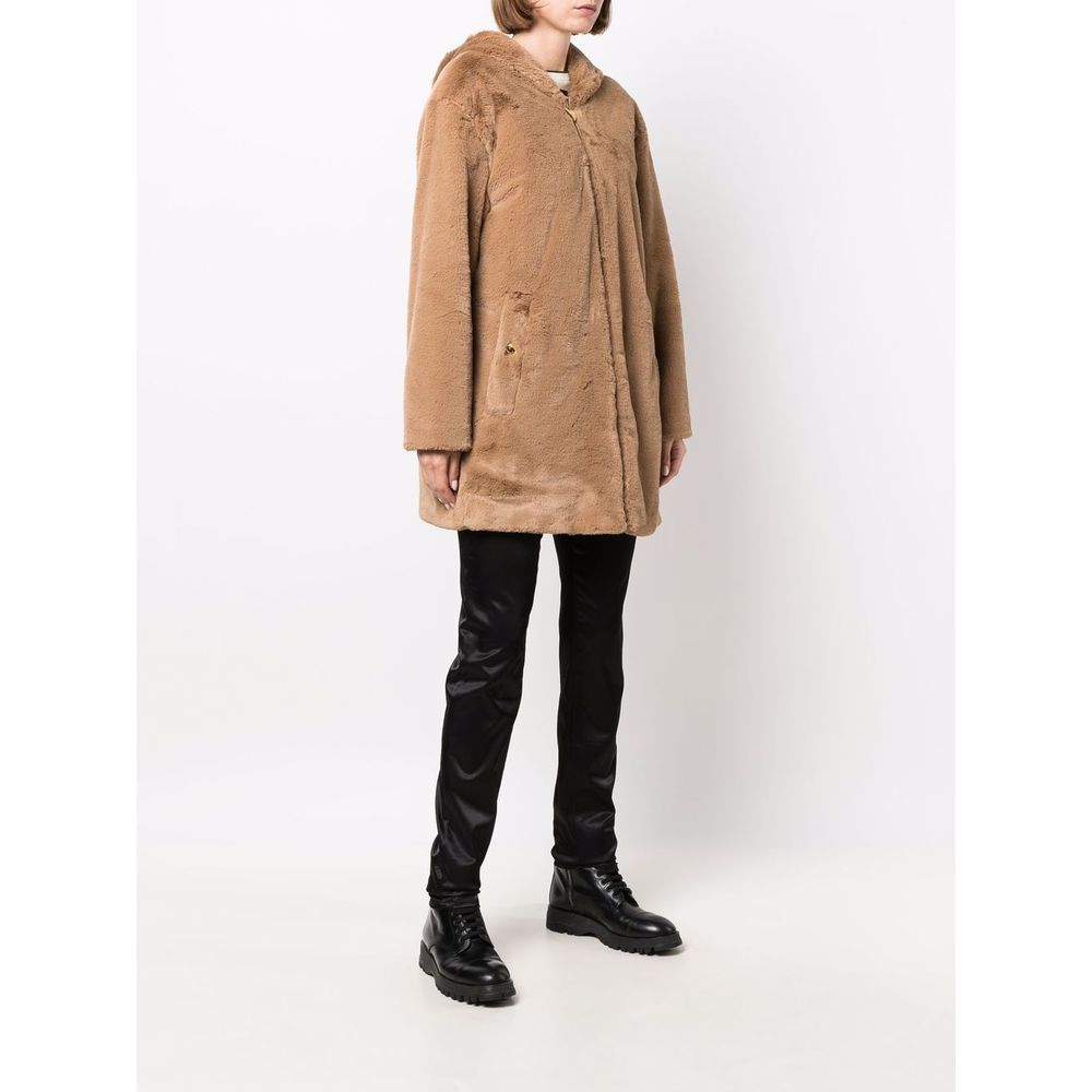 Love Moschino Beige Polyester Women Coat