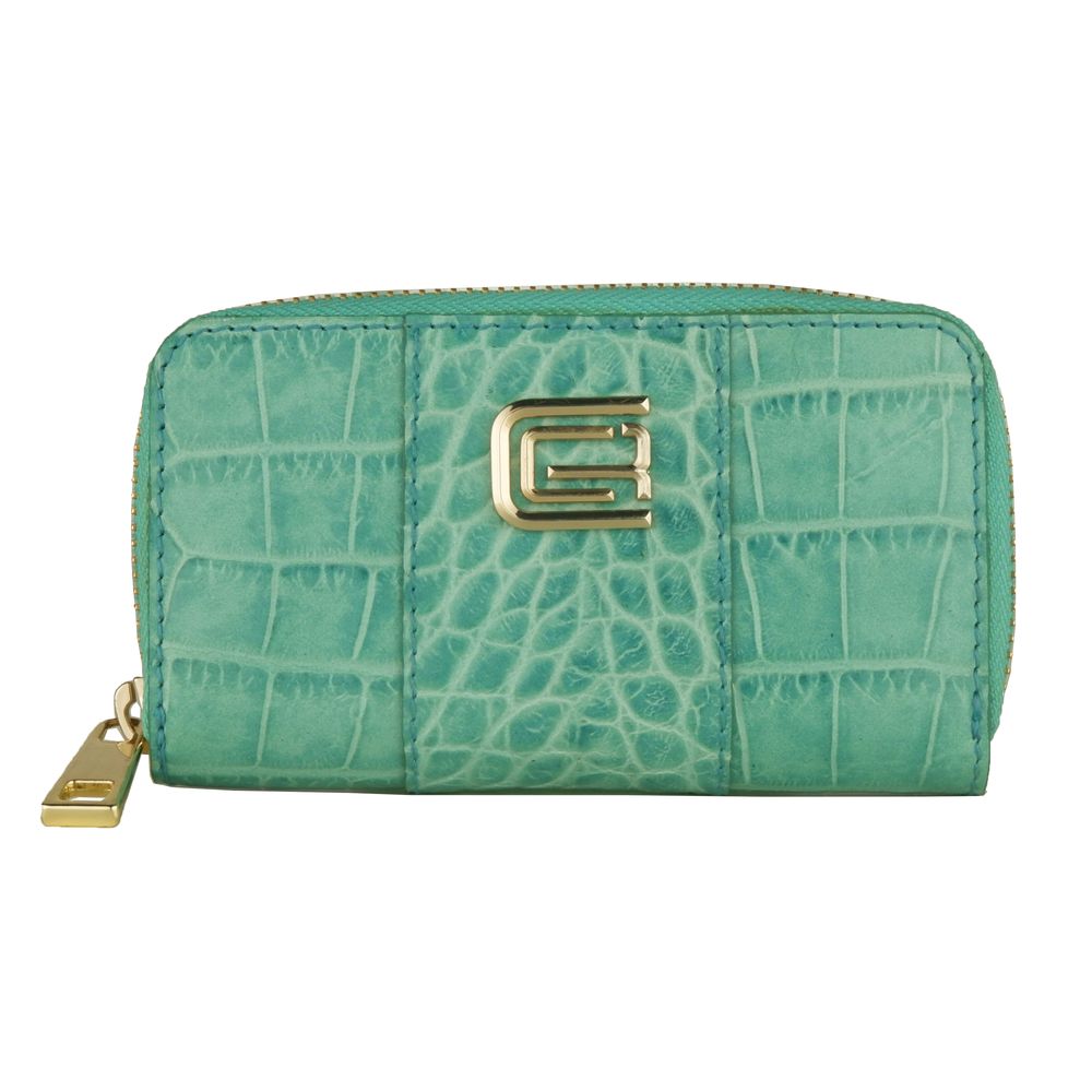 Cavalli Class Chic Turquoise Leather Keyholder