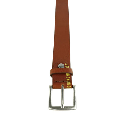 Bikkembergs Brown Calfskin Men Belt