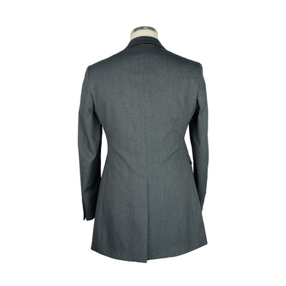 Emilio Romanelli Gray Wool Men Jacket