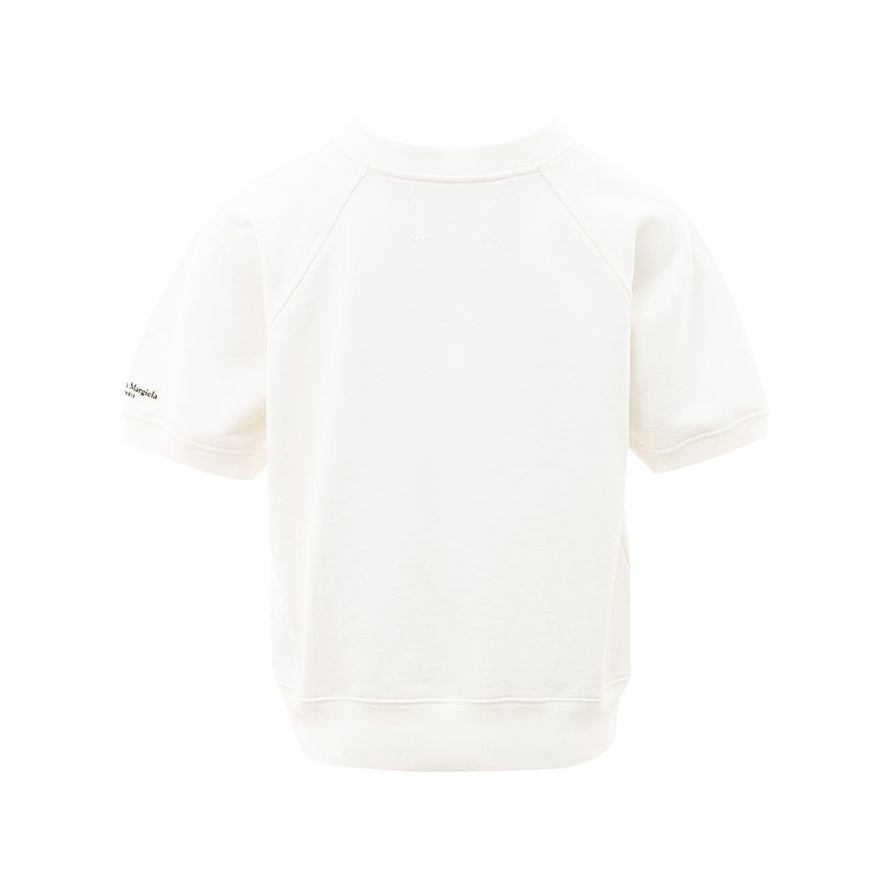 Maison Margiela Chic White Cotton Top for Style Enthusiasts