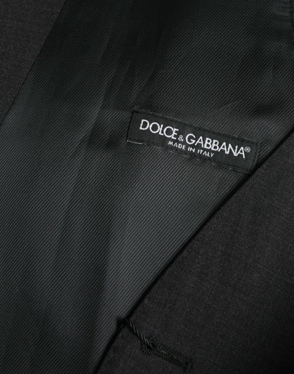 Dolce &amp; Gabbana Black Cotton Waistcoat Dress Formal Vest