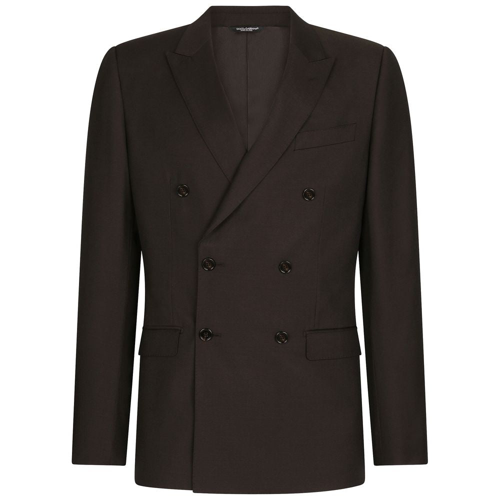 Dolce &amp; Gabbana Brown Wool Suit