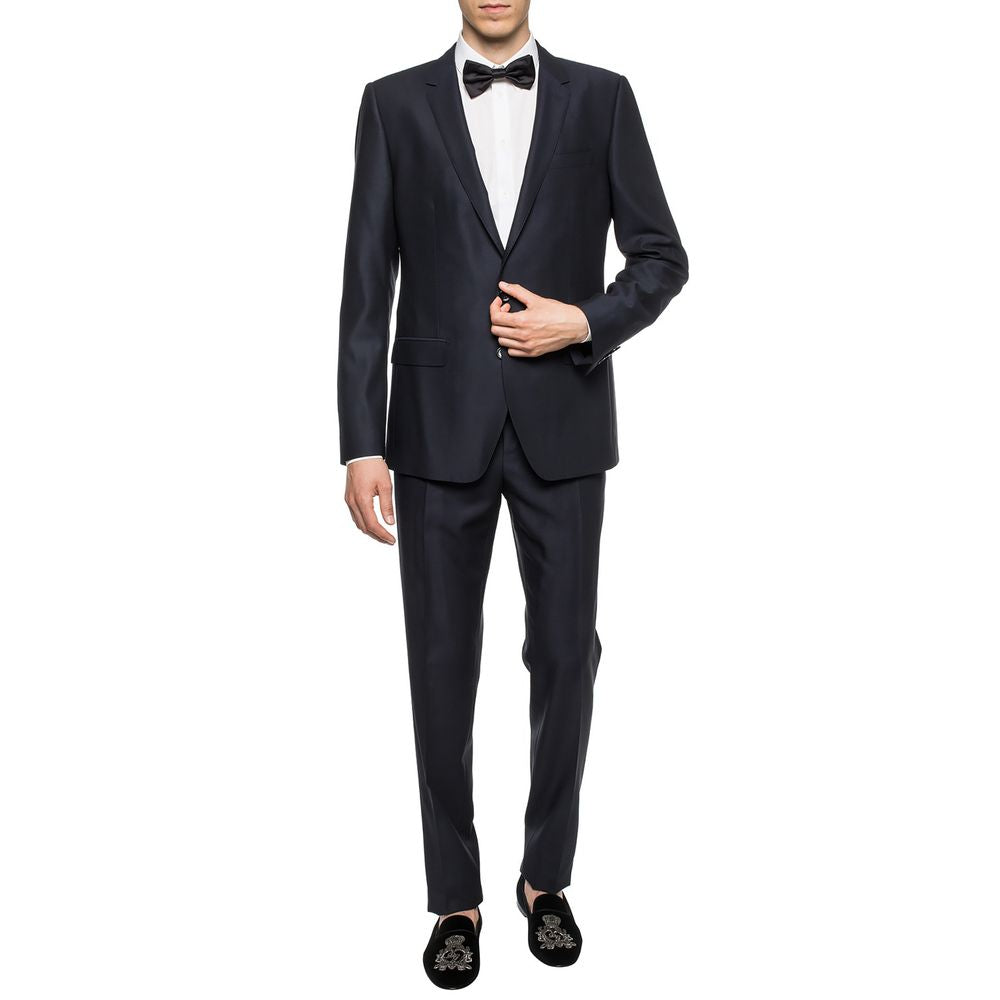 Dolce &amp; Gabbana Blue Wool Vergine Suit