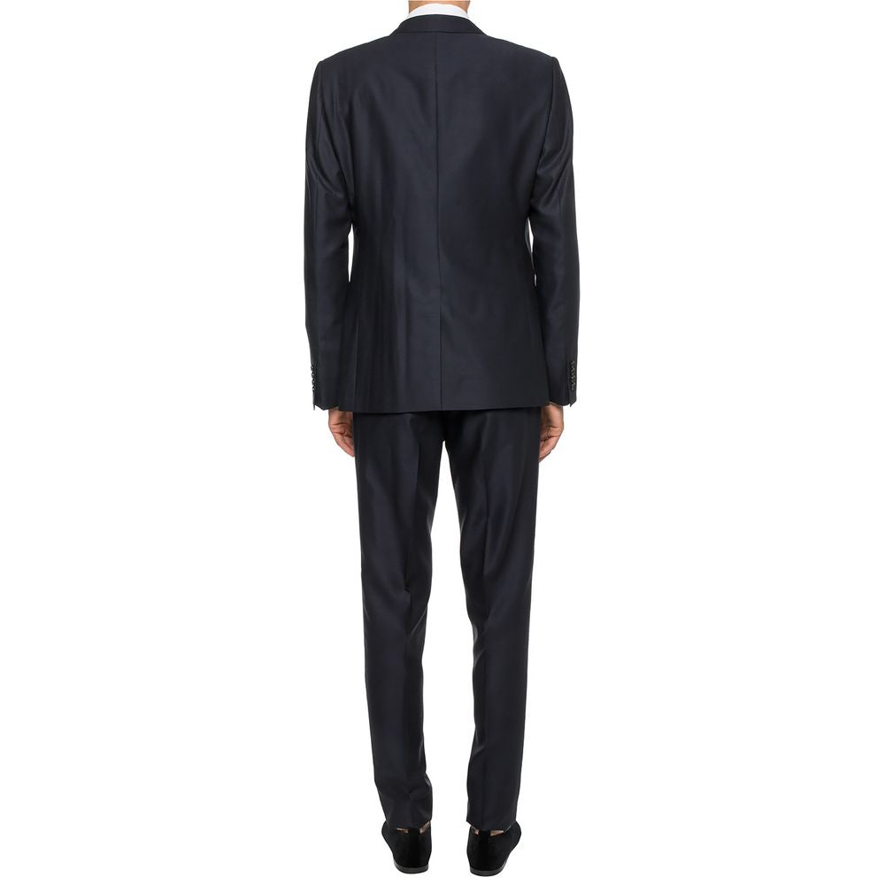 Dolce &amp; Gabbana Blue Wool Vergine Suit