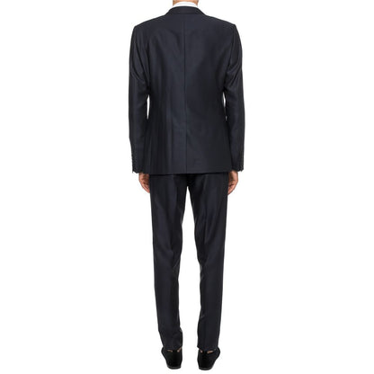 Dolce &amp; Gabbana Blue Wool Vergine Suit