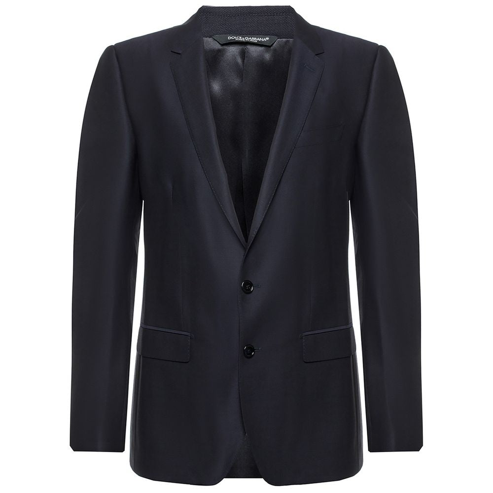 Dolce &amp; Gabbana Blue Wool Vergine Suit