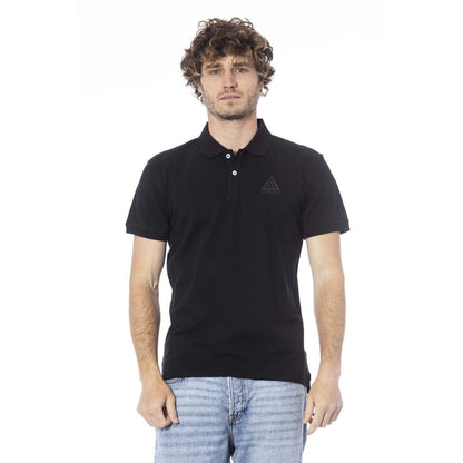 Iceberg Black Cotton Men Polo Shirt