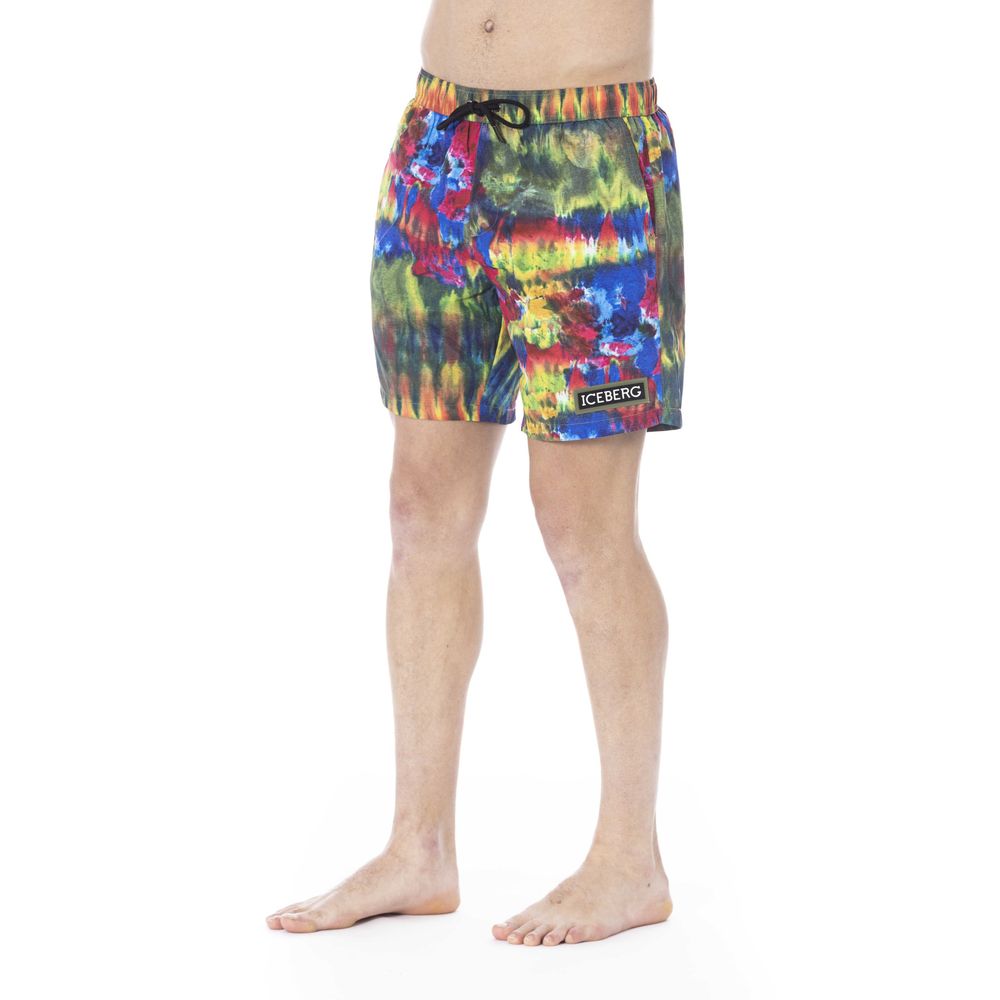 Iceberg Multicolor Polyester Men Swim Trunk