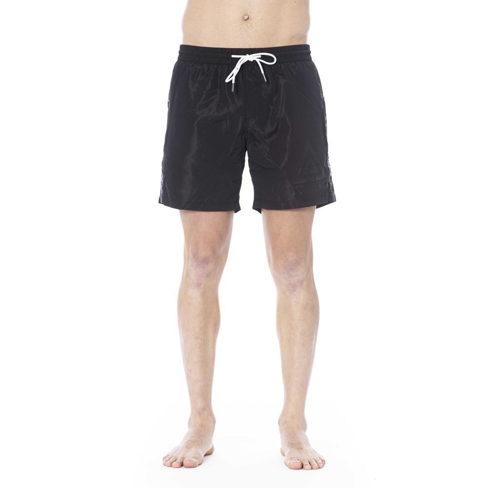 Iceberg Black Polyester Men Swim Shorts