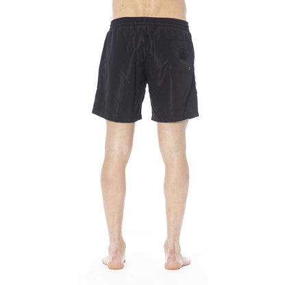 Iceberg Black Polyester Men Swim Shorts