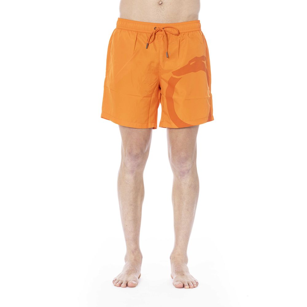 Trussardi Beachwear Orange Polyester Men&