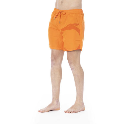 Trussardi Beachwear Orange Polyester Men&