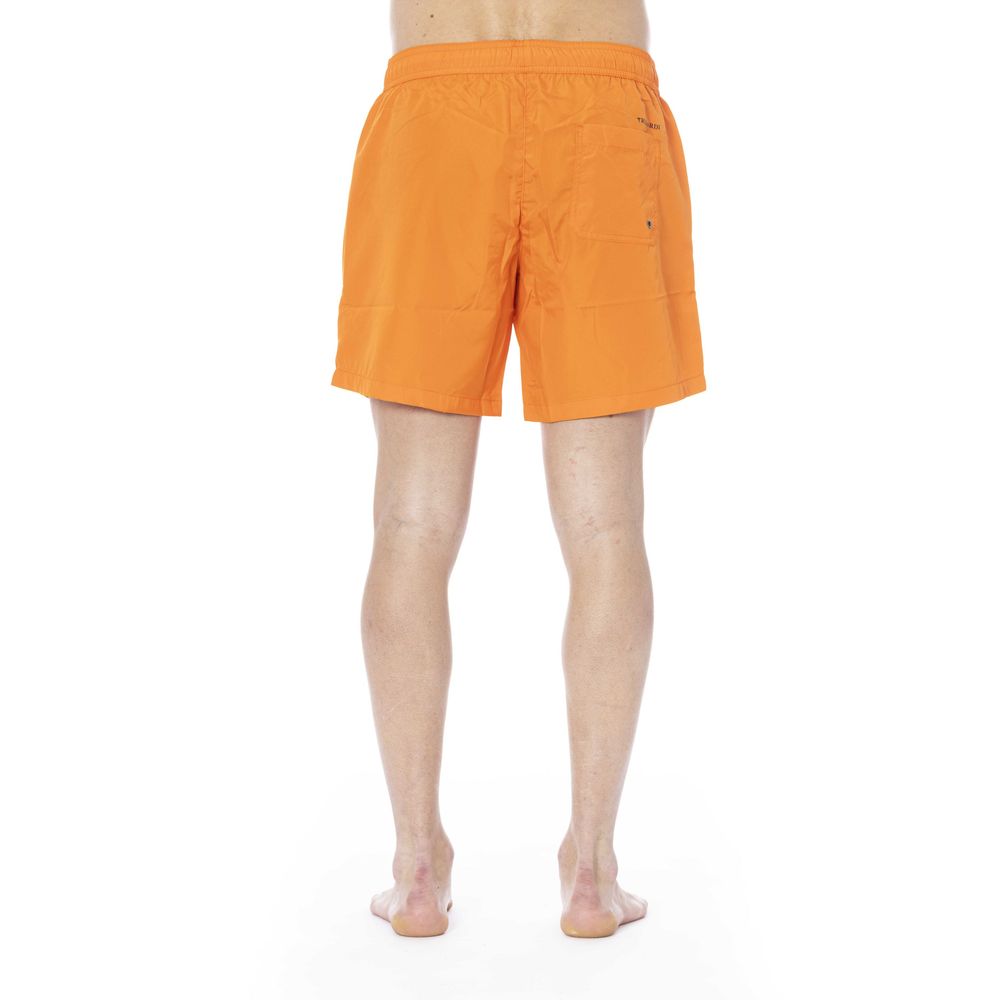 Trussardi Beachwear Orange Polyester Men&