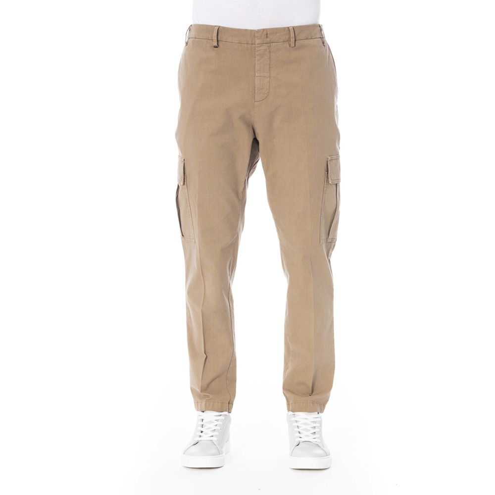 Distretto12 Beige Cotton Men Pant