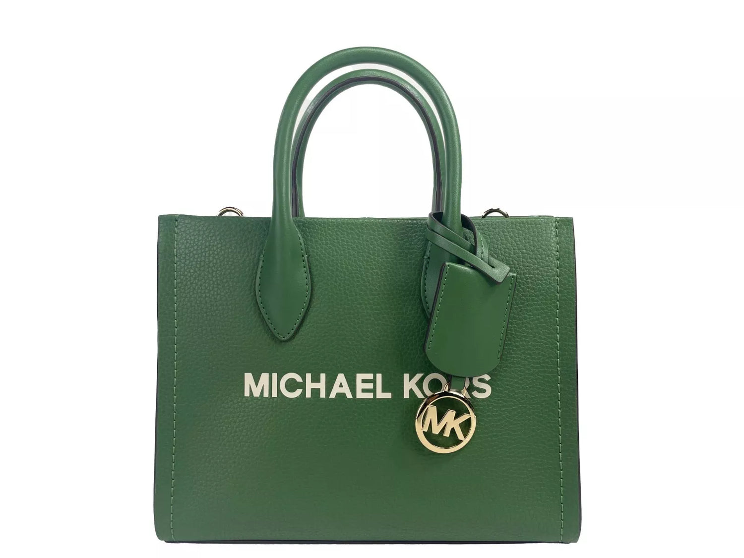 Michael Kors Mirella Small Leather Top Zip Shopper Tote Bag