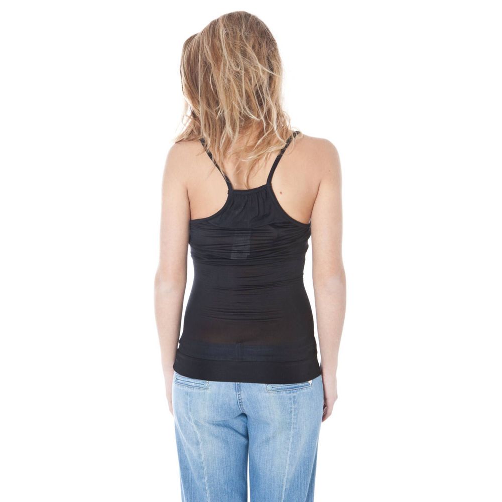 Datch Black Viscose Tops &amp; T-Shirt