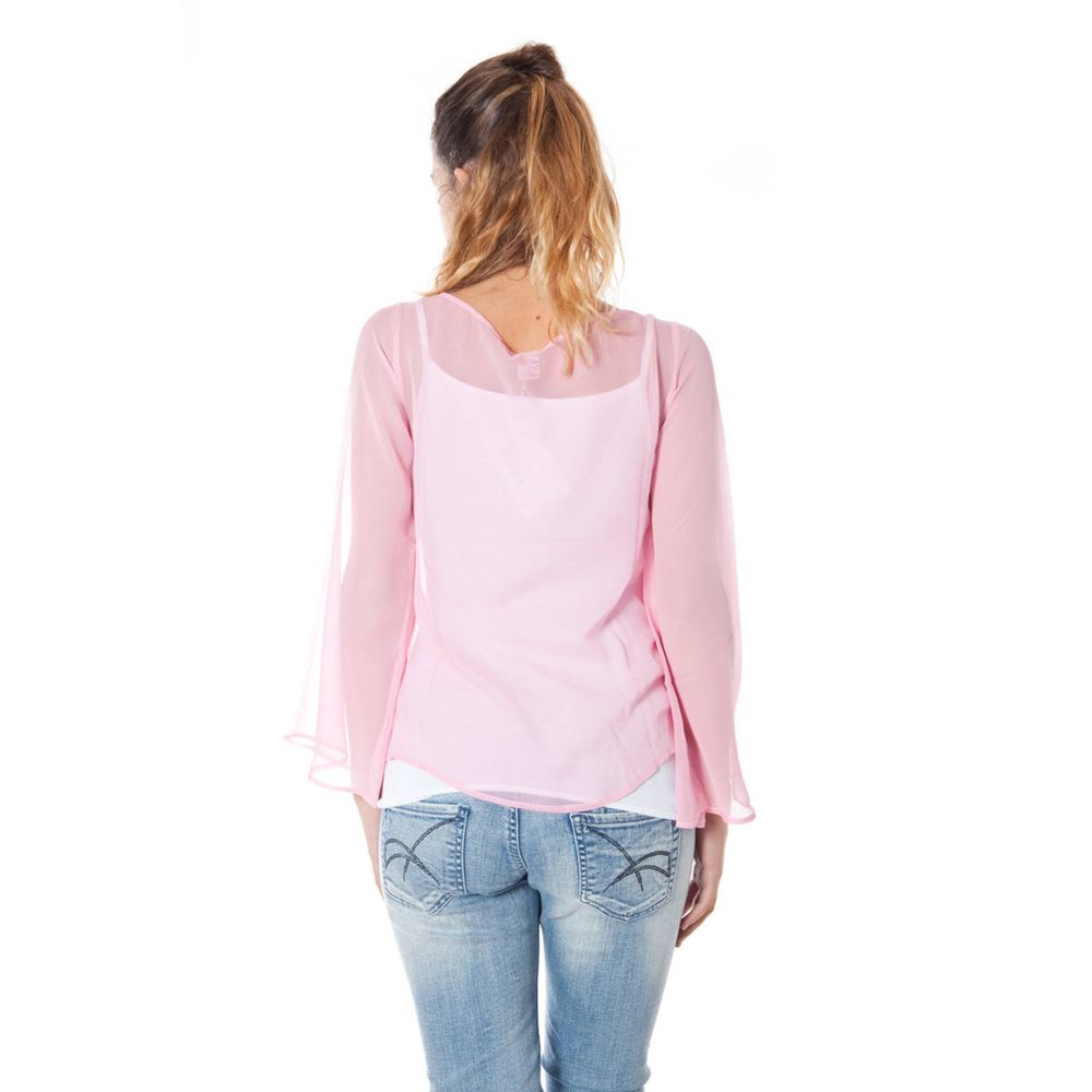 Phard Pink Silk Tops &amp; T-Shirt