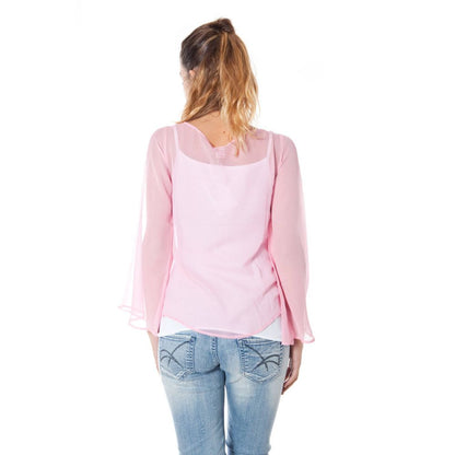 Phard Pink Silk Tops &amp; T-Shirt