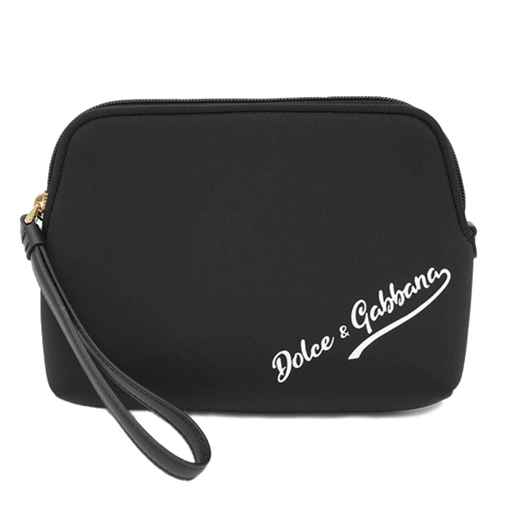 Dolce &amp; Gabbana Black Neoprene Clutch Bag