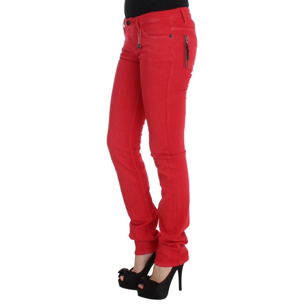 Costume National Red  Jeans &amp; Pant