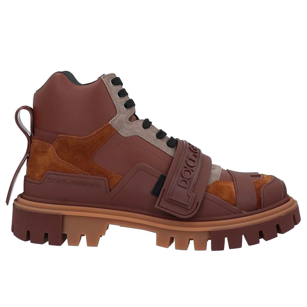 Dolce &amp; Gabbana Brown Leather Di Calfskin Boot