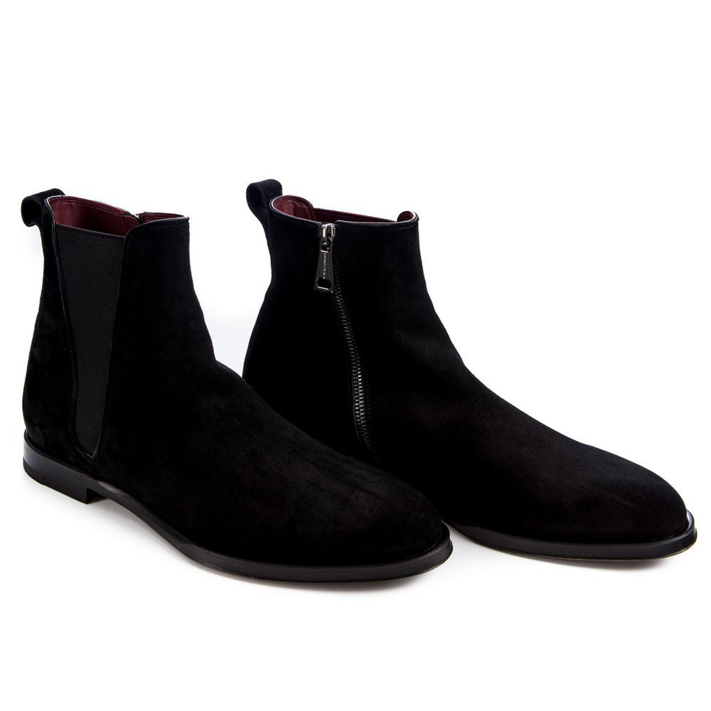 Dolce &amp; Gabbana Black Leather Di Calfskin Boot