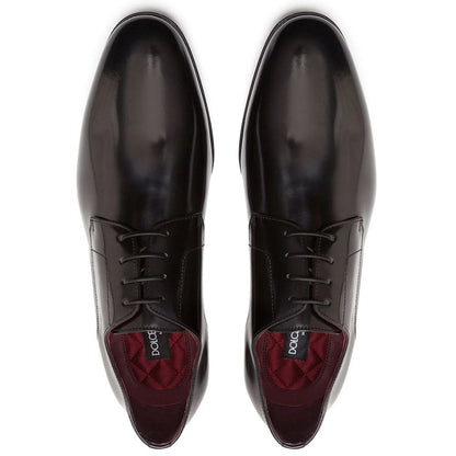 Dolce &amp; Gabbana Black Leather Di Calfskin Formal