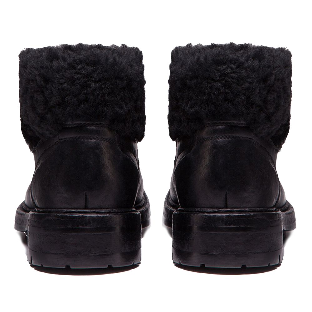 Dolce &amp; Gabbana Black Leather Di Calfskin Boot