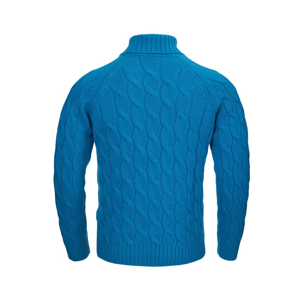 Gran Sasso Elegant Blue Wool Sweater