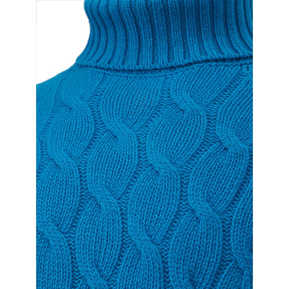 Gran Sasso Elegant Blue Wool Sweater