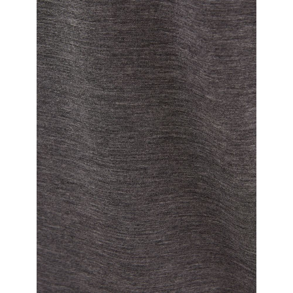 Lardini Elegant Gray Woolen Designer T-Shirt