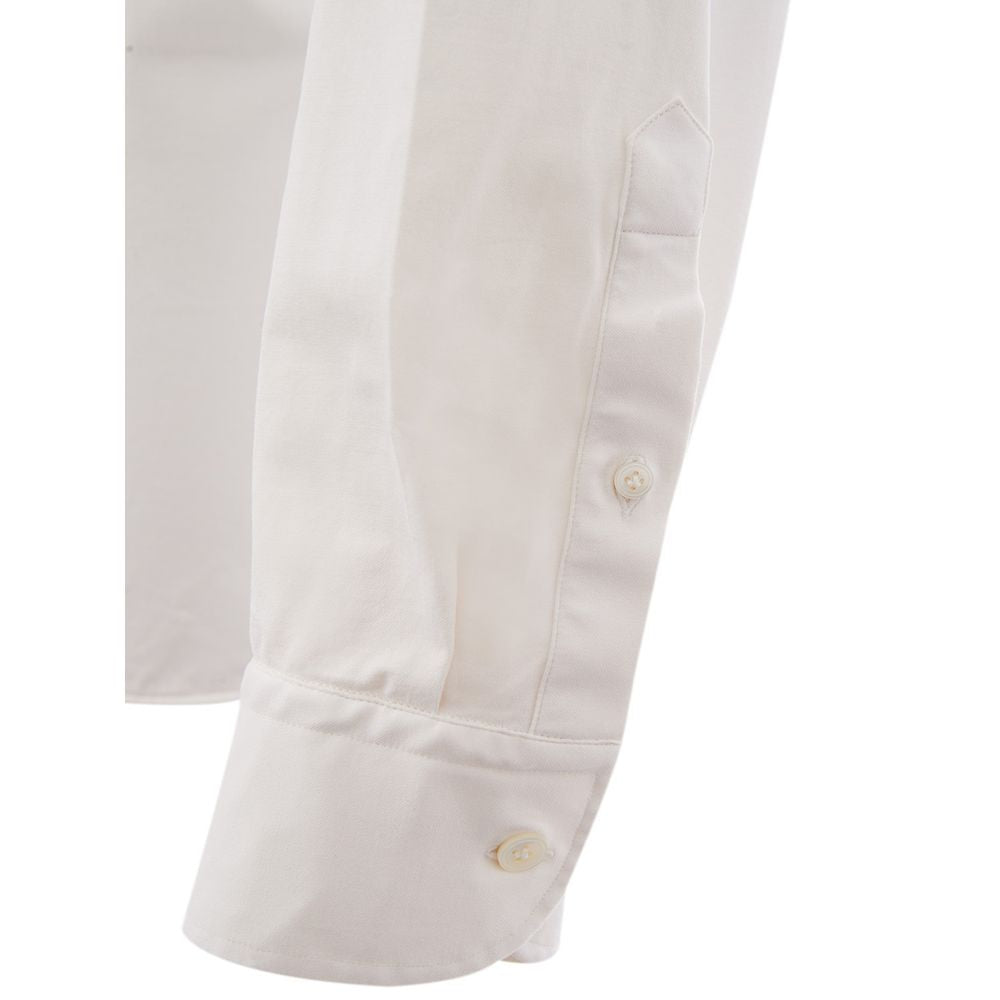 Lardini Elegant White Cotton Men&