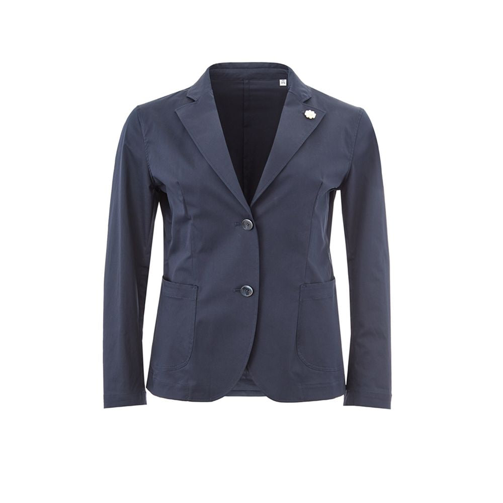 Lardini Elegant Blue Cotton Jacket