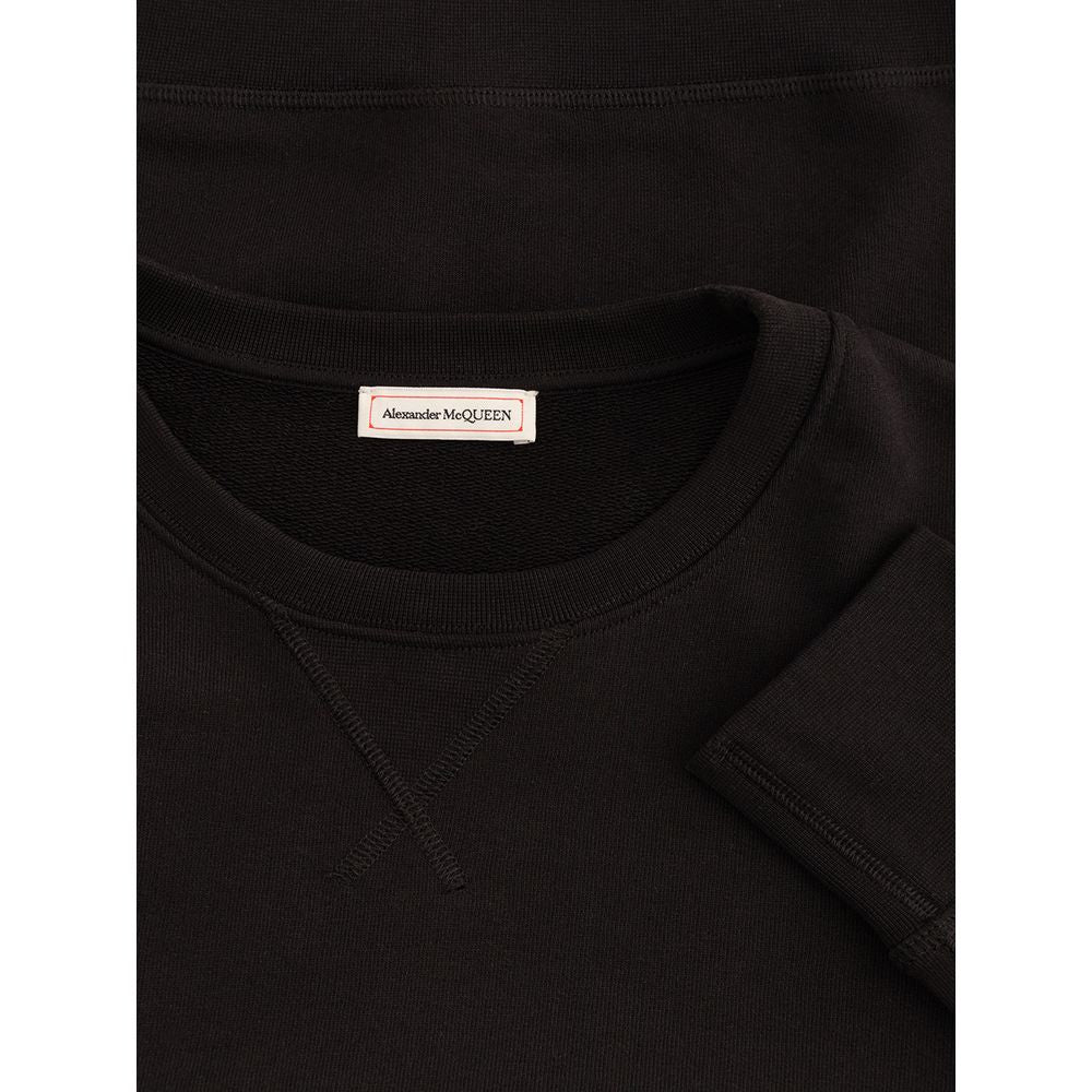 Alexander McQueen Black Cotton Sweater