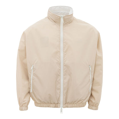 Armani Exchange Beige Polyamide Jacket for the Modern Man