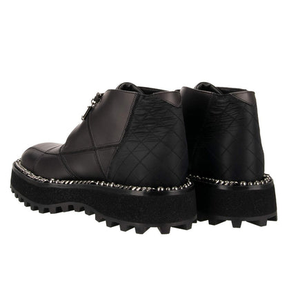 Dolce &amp; Gabbana Black Leather Di Lambskin Boot