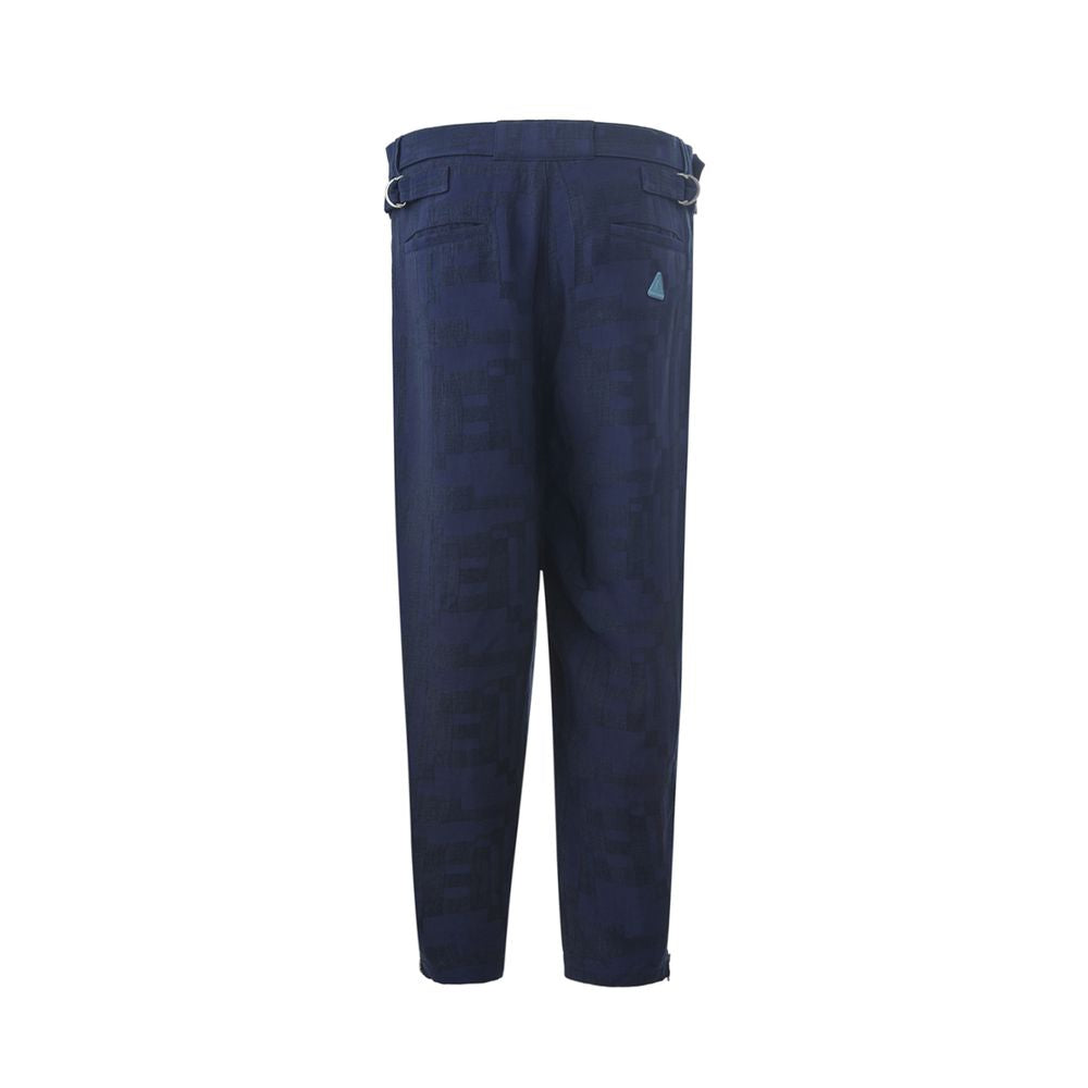 Emporio Armani Blue Linen Jeans &amp; Pant