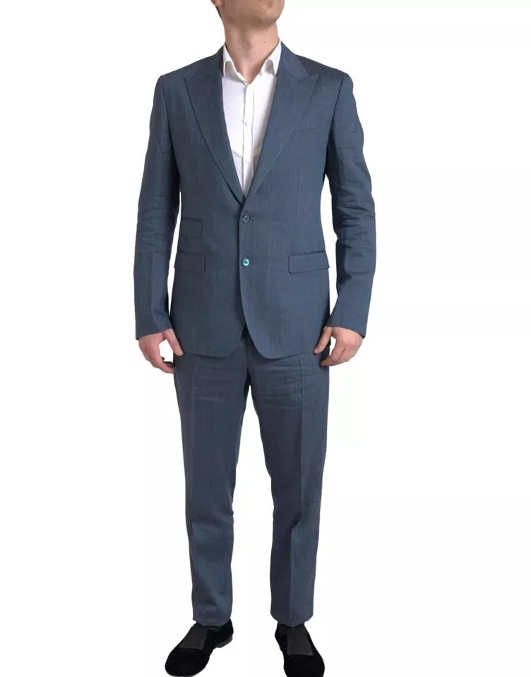 Dolce &amp; Gabbana Blue 2 Piece Single Breasted NAPOLI Suit