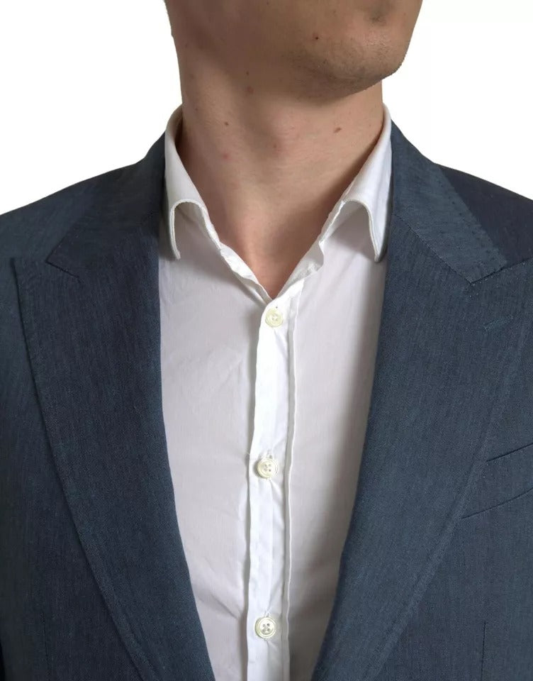 Dolce &amp; Gabbana Blue 2 Piece Single Breasted NAPOLI Suit