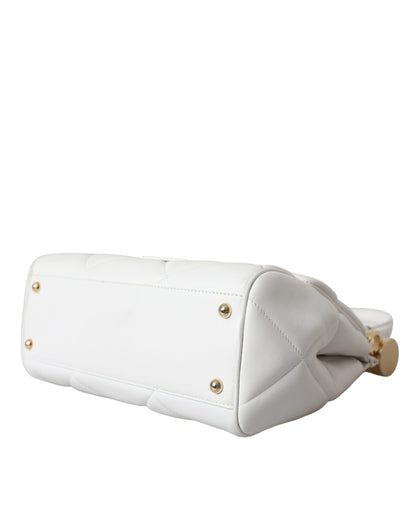 Dolce &amp; Gabbana White Calf Leather 90&