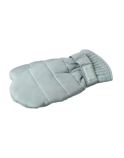 Dolce &amp; Gabbana Green Quilted Nylon Wrist Length Mitten Gloves